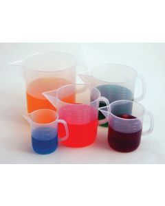 United Scientific Supply Set Of 5 Beakers With Handle
